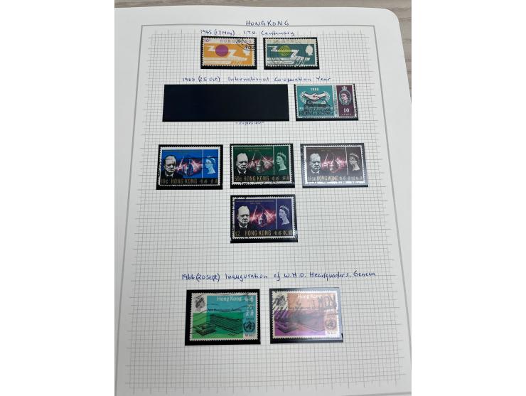 holding on album pages, better including QV used stamp to 96c, KGV Silver Jubilee, KGVI Silver Wedding, etc. Large quantity. 